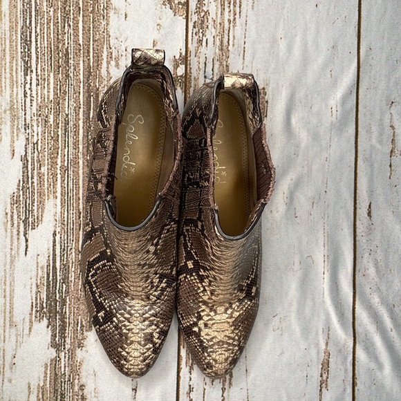 Women’s Splendid Snake Print Leather Booties - Picture 4 of 4